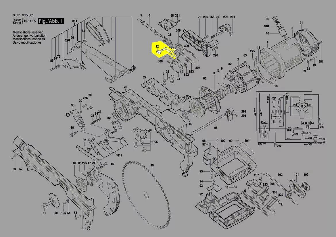 Condensateur réf. 1 619 PA4 320 Bosch